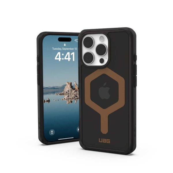 UAG　iPhone 16 Pro 耐衝撃ケース MAGSAFE対応 PLYO ブラック/ブロンズ　...