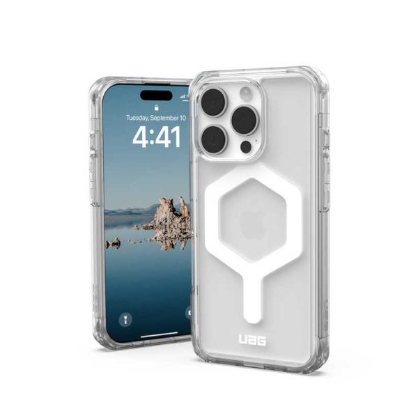 UAG　iPhone 16 Pro 耐衝撃ケース MAGSAFE対応 PLYO アイス/ホワイト　U...