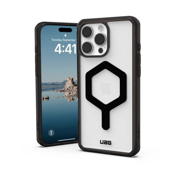 UAG　iPhone 16 Pro Max 耐衝撃ケース MAGSAFE対応 PLYO ブラック/ブ...