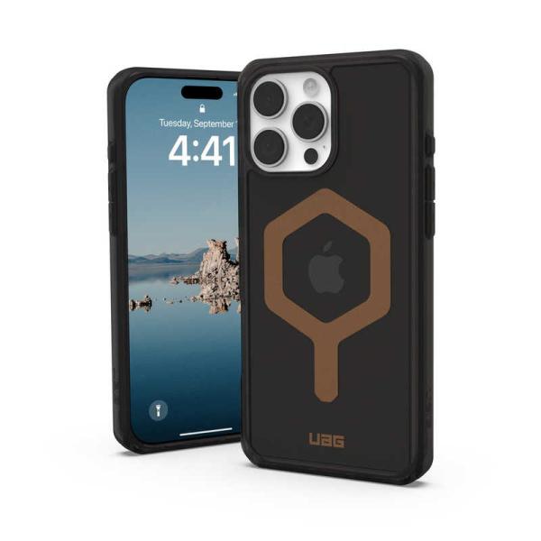 UAG　iPhone 16 Pro Max 耐衝撃ケース MAGSAFE対応 PLYO ブラック/ブ...