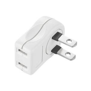 アイメディア　L字型コンセントタップ 2個組 AY02SA01W　1010029