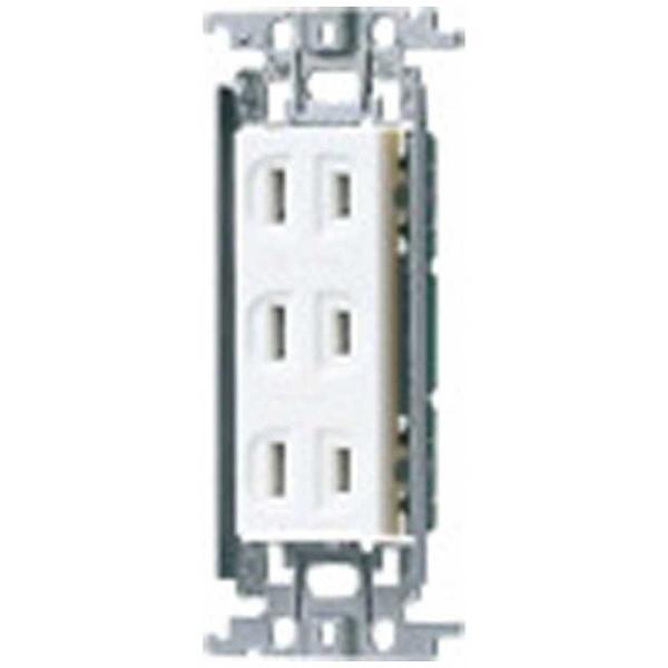 パナソニック　Panasonic　埋込トリプルコンセント(金属枠付) WTF13033WK ホワイト...