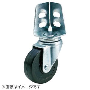 トラスコ中山 アングル式ゴムキャスター 自在 φ65 TYSA65R