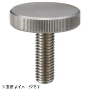 トラスコ中山 コジマ ローレットノブ 平型 オネジ スチール製 外径30×ネジM8 TKKBFM8×30