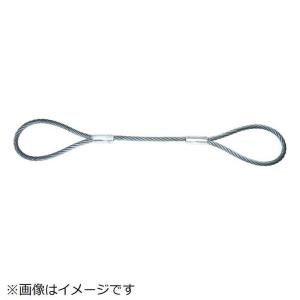 トラスコ中山 TRUSCO ワイヤーロープスリング Aタイプ アルミロック 16mmX4m TWAL-16S4