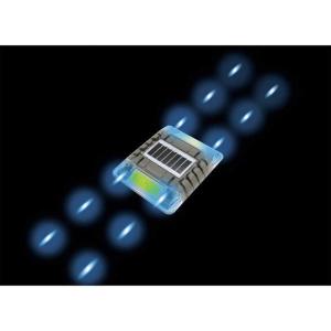 キャットアイ キャットアイルミナスアイ マイティC長寿命型ソーラー式点滅両面青  LE260CB