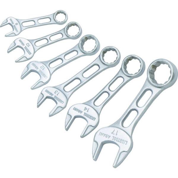 ASH ライツールコンビネーションスパナプチコンセット6本組