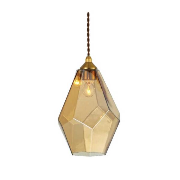 インターフォルム　LED照明 ペンダントライト 電球色 白熱電球付属 Lapiss(ラピス) アンバ...