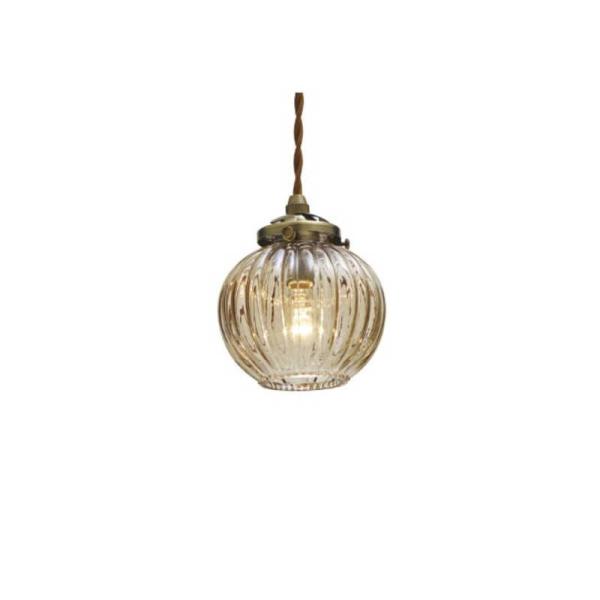 インターフォルム　LED照明 ペンダントライト 電球色 白熱電球付属 Lipri(リプリ) ブラウン...