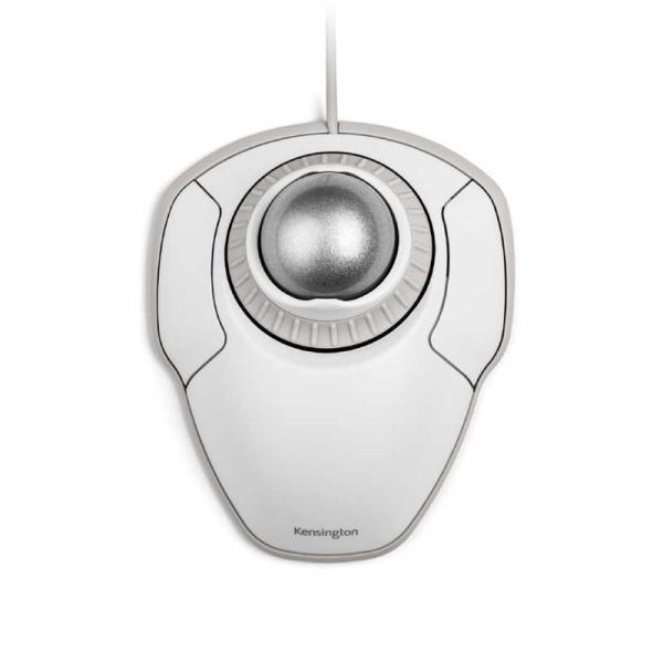 ケンジントン　マウス トラックボール Orbit ホワイト&amp;グレー [光学式/2ボタン/USB/有線...