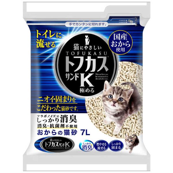 ペグテック　猫砂 トフカスサンドK 7L　