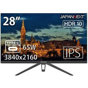 ＪＡＰＡＮＮＥＸＴ　ＵＳＢ−Ｃ接続　ＰＣモニター　ブラック　［２８型／ワイド／４Ｋ（３８４０×２１６０）］　ＪＮ−ＩＰＳ２８ＵＨＤＲＣ６５Ｗ