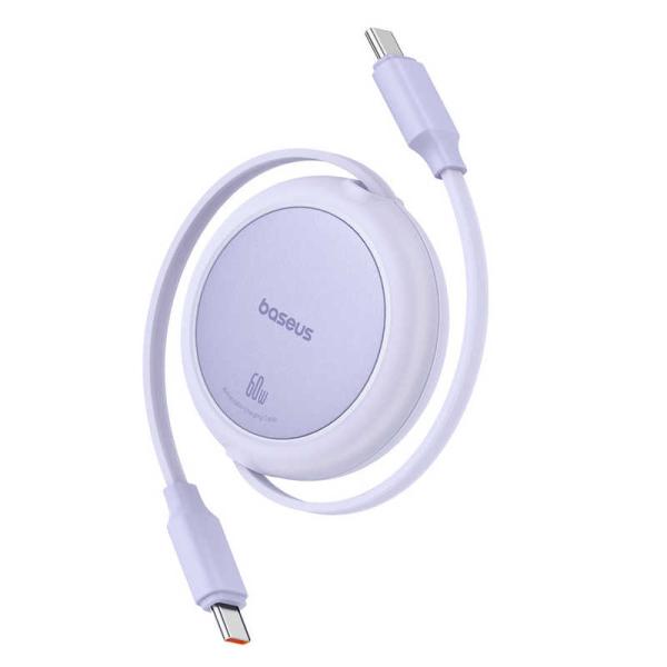 BESEUS　Free2Pull 巻き取り式 USB-Cケーブル 60W 1m Nebula Pur...