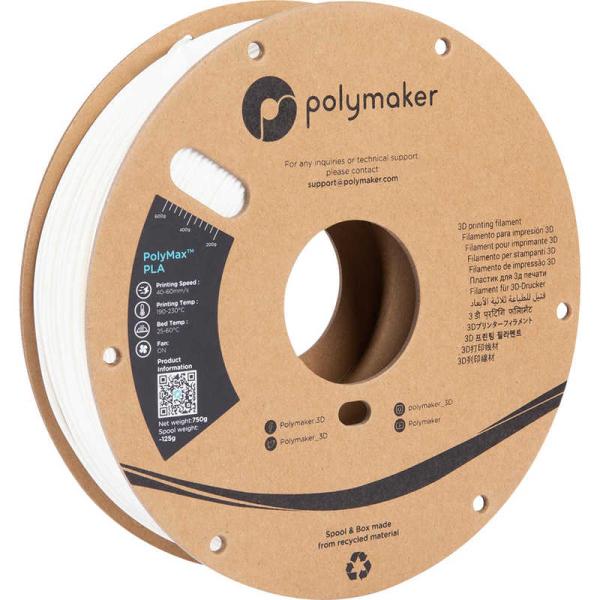 POLYMAKER　PolyMax PLA (1.75mm 0.75kg) White　PA0600...