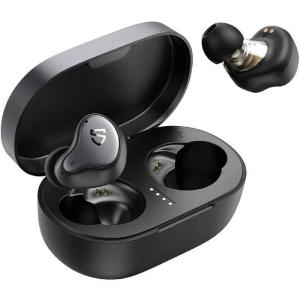 SOUNDPEATS サウンドピーツ フルワイヤレスイヤホン リモコン マイク対応 ブラック H1-BK