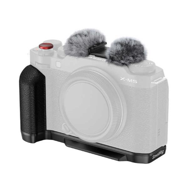 SMALLRIG　FUJIFILM X-M5用シリコンハンドル付きL字型マウントプレート(ブラック)...