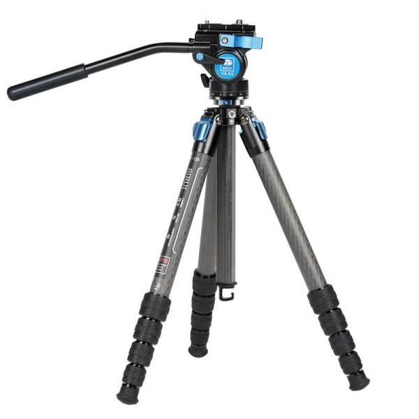 SIRUI　カーボンファイバー製5段三脚セット(油圧式雲台) ［5段 /ビデオ雲台］ ブラック　ST...