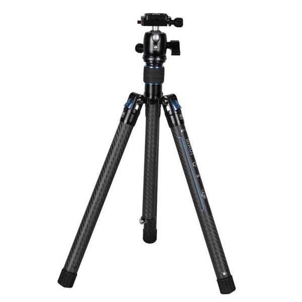 SIRUI　超軽量カーボンファイバー製ポータブル三脚セット(ボール雲台：B-00K) ［5段 /自由...