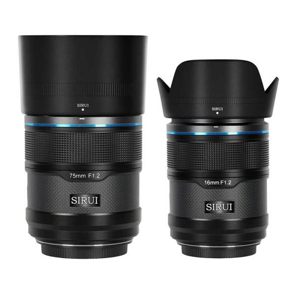 SIRUI　オートフォーカスレンズ F1.2 APS-C 2本セット(16/75mm) Z/ブラック...