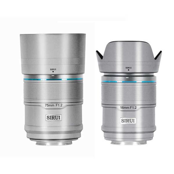 SIRUI　オートフォーカスレンズ F1.2 APS-C 2本セット(16/75mm) Z/シルバー...