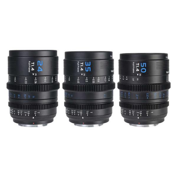 SIRUI　シネマレンズ T1.4 Full Frame 3本セット(24mm/35mm/50mm)...