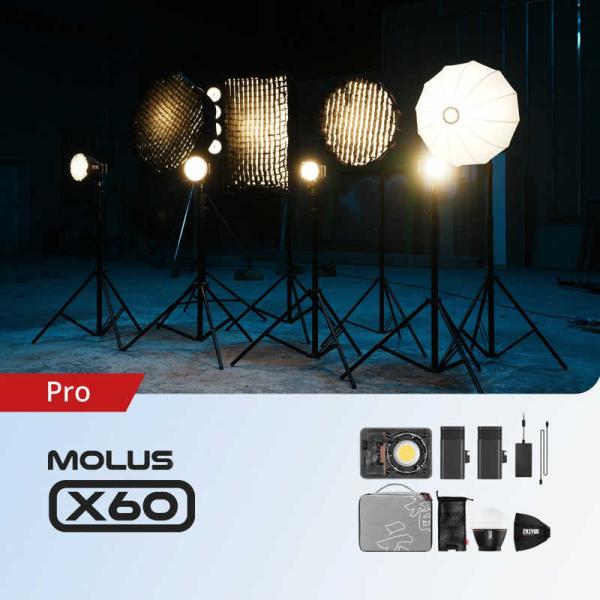 ZHIYUN　LEDライト MOLUS X60 PRO COB Light　X60PROCOBLig...