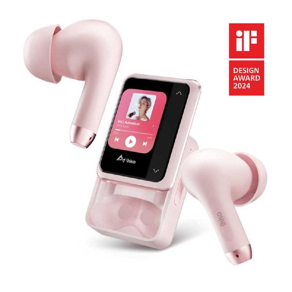 IKKO　AIスマートTWSイヤフォン ActiveBuds ピンク ［ワイヤレス(左右分離) /ノ...