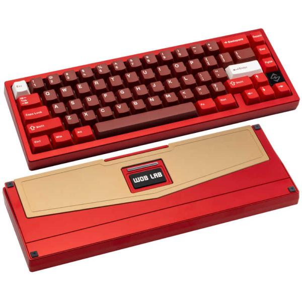 KIBU　キーボード ZEN 65 Ultra(英語配列) レッド ［有線・ワイヤレス / Blue...