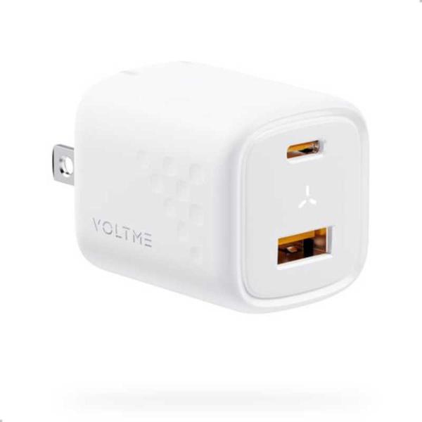 VOLTME　Revo 30 デュオ 30W TypeC・USB-A 2ポート 黒 折りたたみ式 ［...