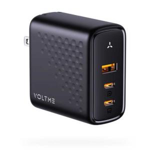 VOLTME　レボ100 充電器 100W V-Dynamic TypeC・2ポート USB-A・1 ポート 折りたたみ式 ブラック ［3ポート /GaN(窒化ガリウム) 採用］　V2103V1
