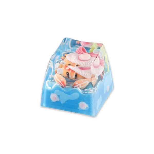 KEYMOJI　Pool Party-Miss Crab Artisan Keycap ゲーミングキ...