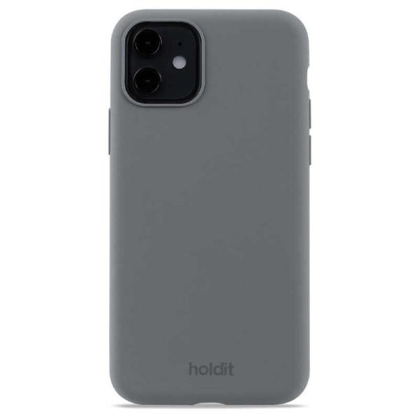 HOLDIT　iPhone 11/XR ソフトタッチシリコンケース スペースグレイ　15766