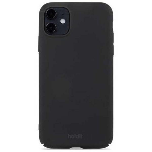 HOLDIT　iPhone 11/XR ストラップホール付きハードケース ブラック Slim Cas...