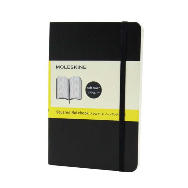 MOLESKINE　クラシック ノートブック ソフトカバー スクエアード(方眼) ブラック Pock...