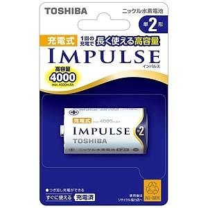 東芝 充電池（単２形１本入）「充電式ＩＭＰＵＬＳＥ」 ＴＮＨ‐２Ａ