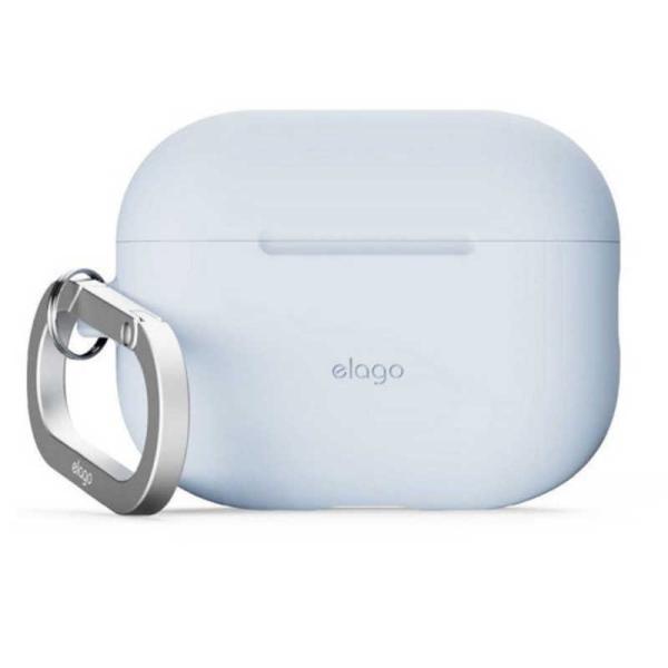 ELAGO　AirPods Pro3 対応 ケース 耐衝撃 落下防止 カラビナ 付 おしゃれ シリコ...