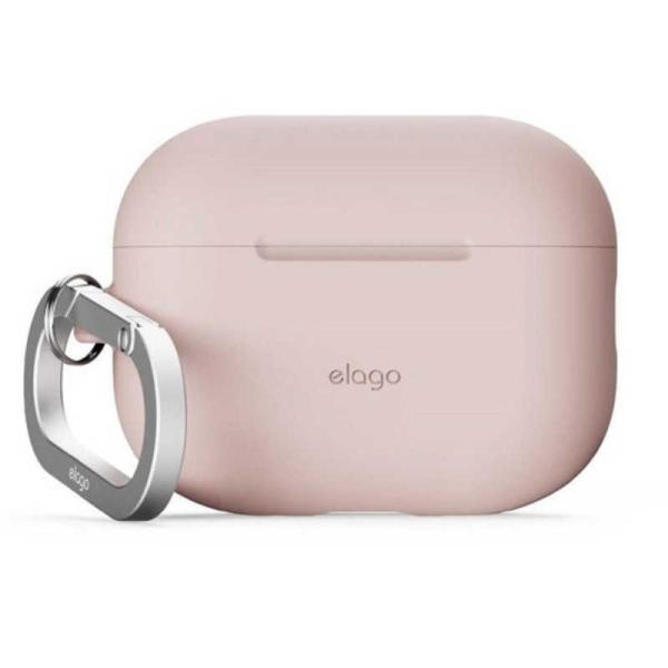 ELAGO　AirPods Pro3 対応 ケース 耐衝撃 落下防止 カラビナ 付 おしゃれ シリコ...