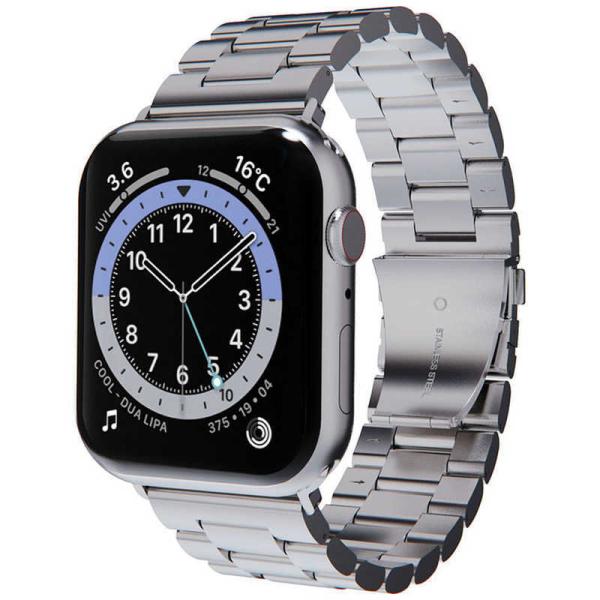 ROA　METAL BAND for Apple Watch 45 / 44 / 42mm シルバー...