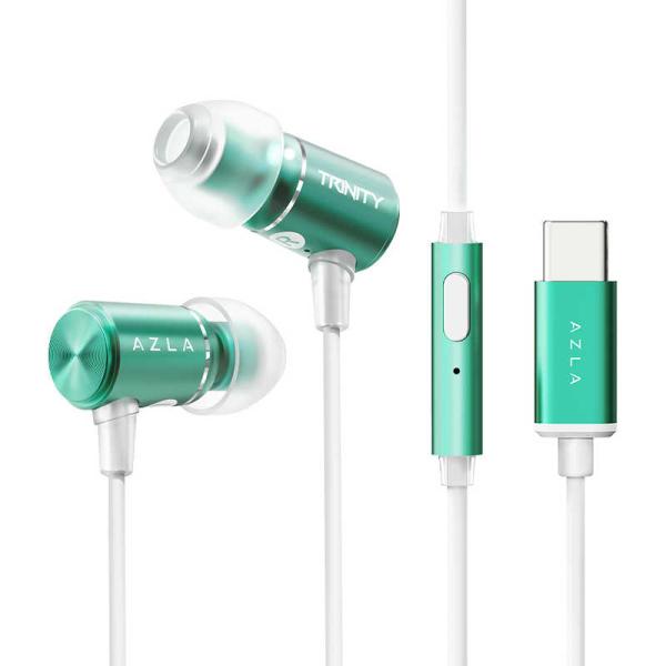 AZLA　イヤホン カナル型 Type-C フローズンミント　AZL-TRINITY-UC-MNT