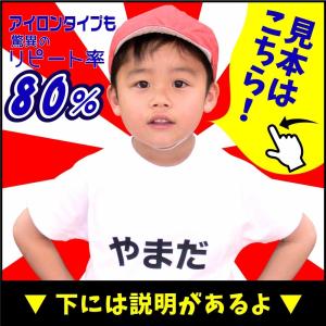 ゼッケン 名前印刷 アイロン 貼付けタイプ 2...の詳細画像2