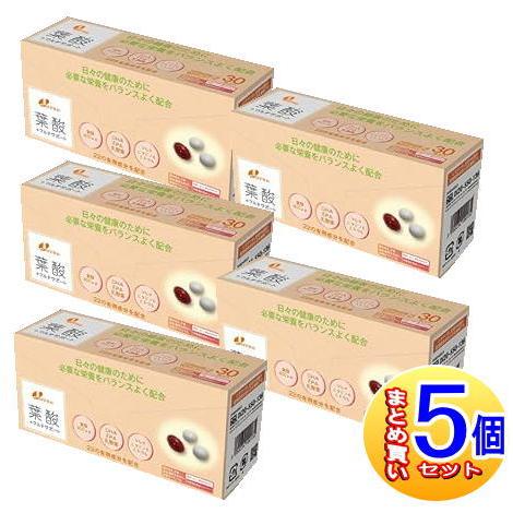 【5個セット】JAFFMAC 葉酸+マルチサポート　30袋入【小型宅配便】