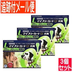 【3個セット】【動物用医薬品】マイフリーガードα 犬用 L 20〜40kg未満 3本入 【メール便送料無料/3個セット】