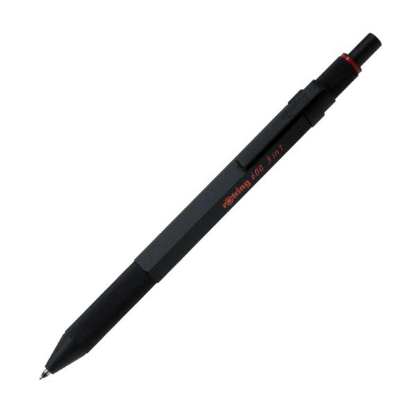 rOtring ロットリング 600 3in1 マルチペン ブラック 2色(黒/赤)＋シャーペン 0...