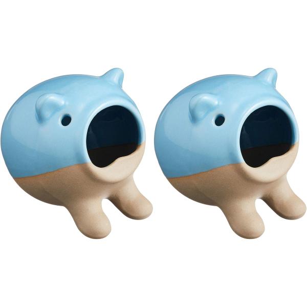 SANKO 素焼きの爪とぎ・砂浴びハウス×2個