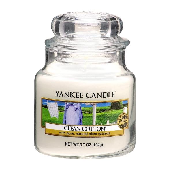 YANKEE CANDLE ヤンキーキャンドル ジャーキャンドルSサイズ クリーンコットン