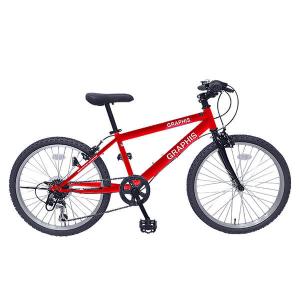 GRAPHIS  子供用自転車 クロスバイク 22インチ シマノ6段変速 GR-001K22-RD