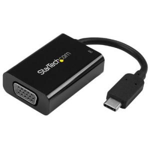 StarTech．com ディスプレイアダプター/USB-C - VGA/2048x1280/60W PD/ブラック 目安在庫=○