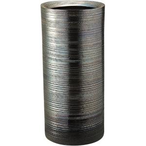 かね馬 信楽焼ベストセレクション ラスターライン傘立 幅205×奥行205×高さ455mm 524-03