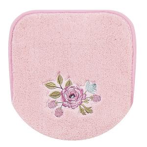 センコー S.D.S フロルパピエ トイレ フタカバー 吸着シート付き 普通用 洗浄用兼用タイプ ピンク 12986