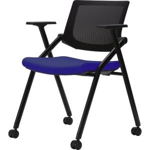 アスプルンド ミーティングチェア キャスター付き ブルー 283012 1脚